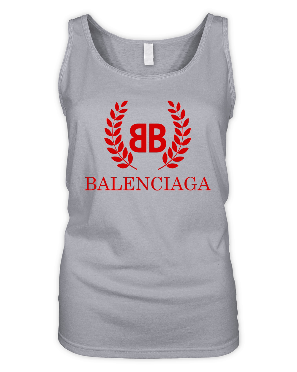 Balenciaga BB Logo Graphic Red Black Sweatshirt Unisex Organic Women's Tank Top