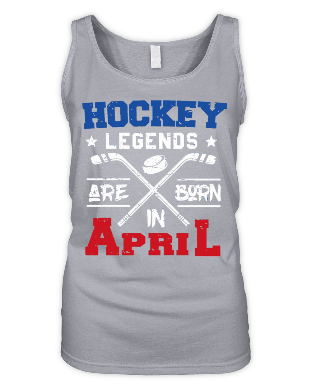 Birthday - hockey legends are born in april birt Organic Women's Tank Top