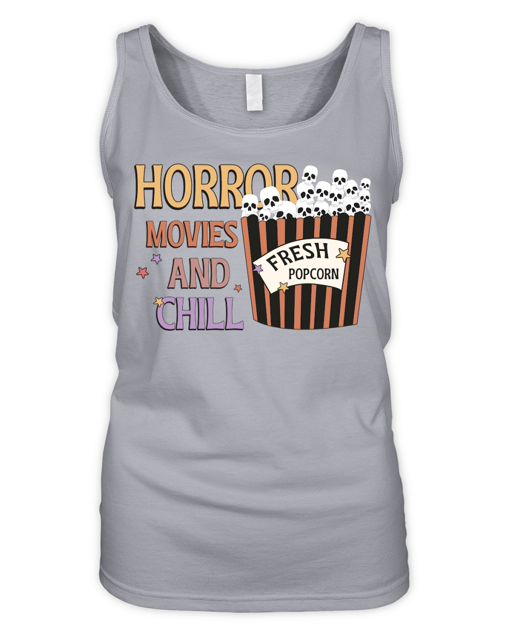 Horror movies and chill Organic Women's Tank Top