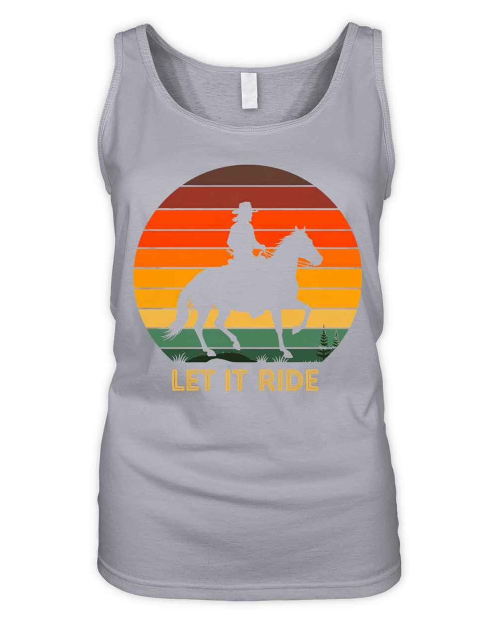 Let Is Ride Horse Organic Women's Tank Top