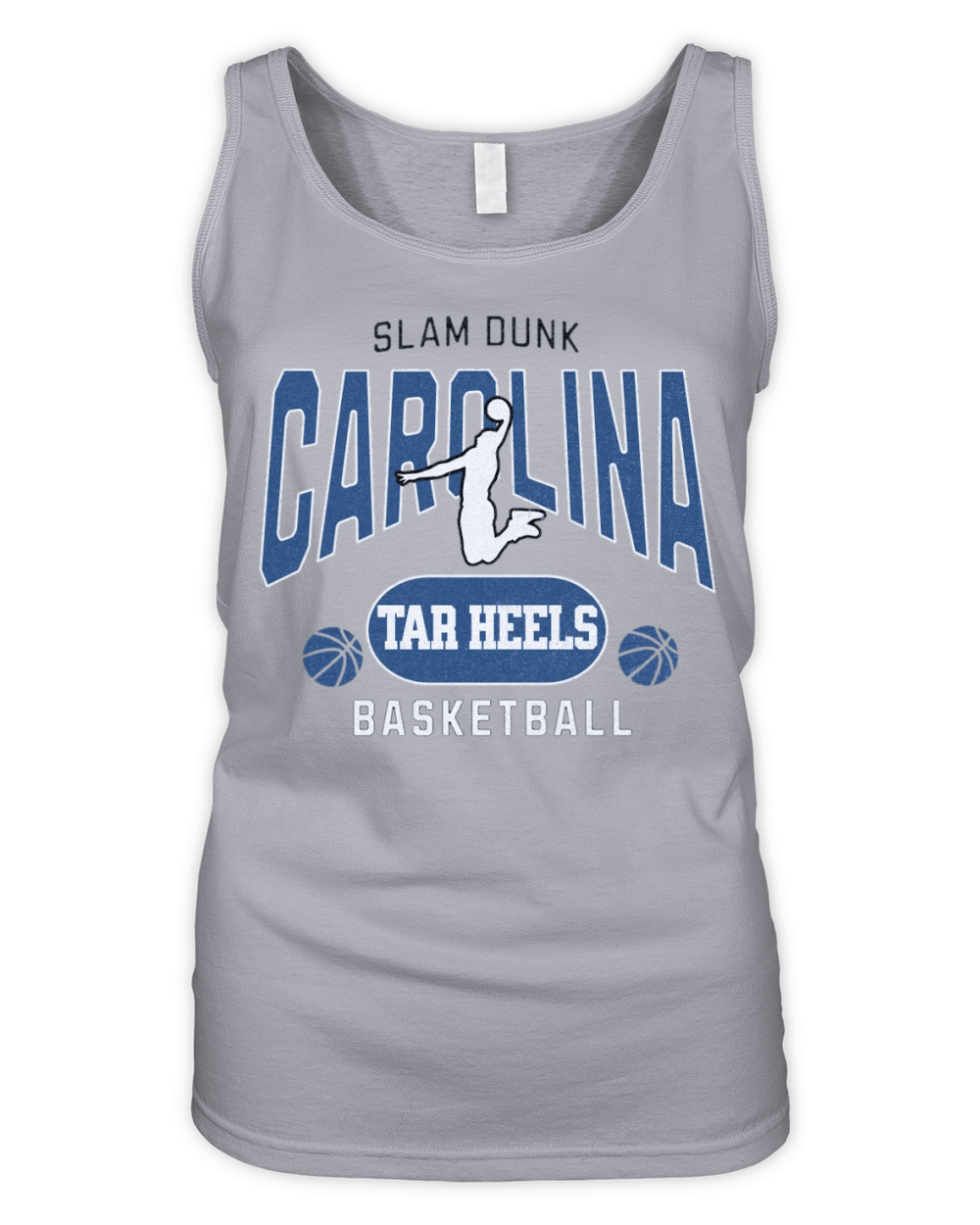 North Carolina Slam Dunk Basketball Organic Women's Tank Top