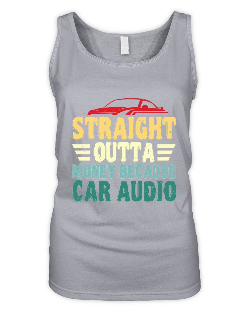 Straight Outta Money Because Car Organic Women's Tank Top