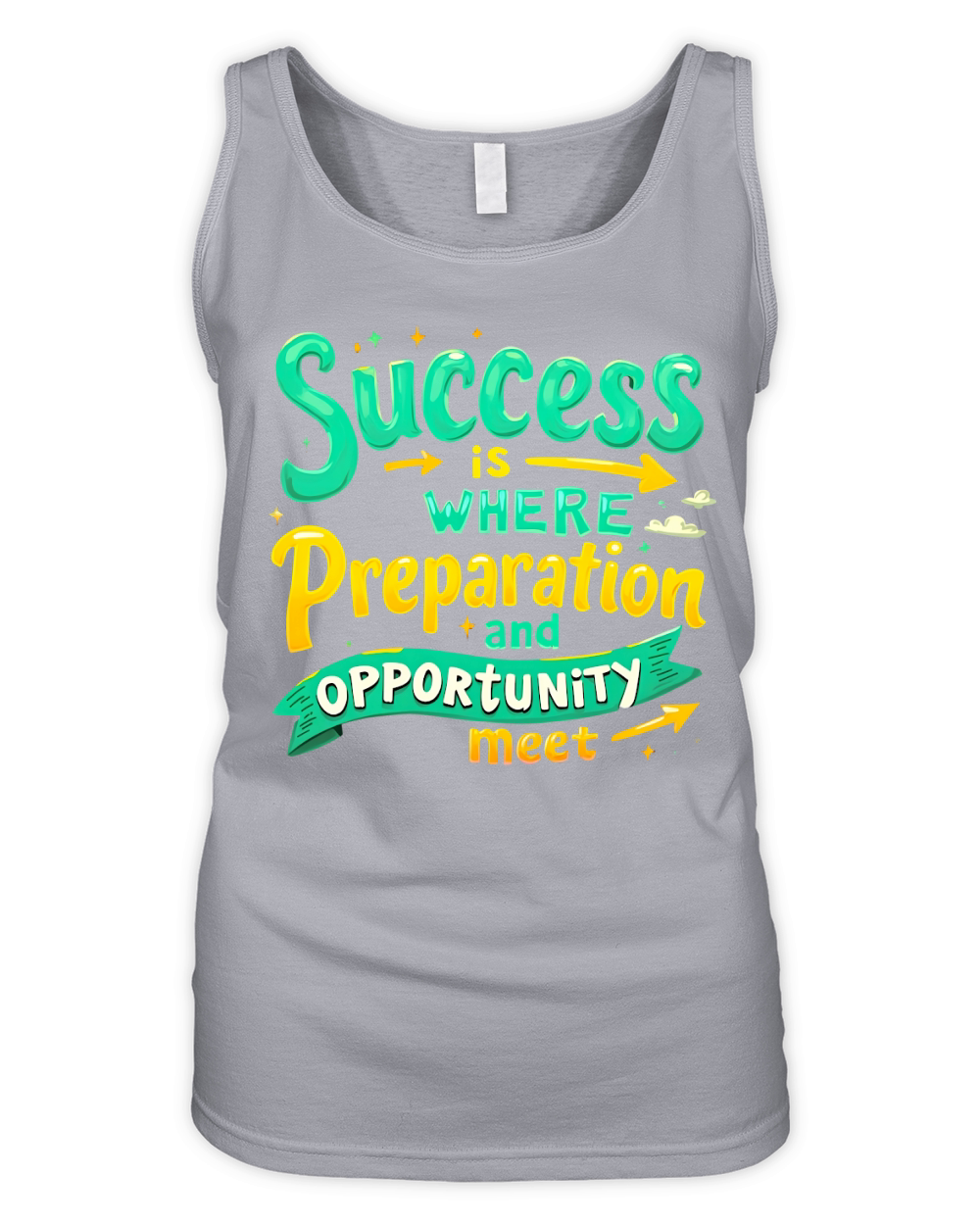 Success Is Where Preparation And Opportunity Meet Organic Women's Tank Top