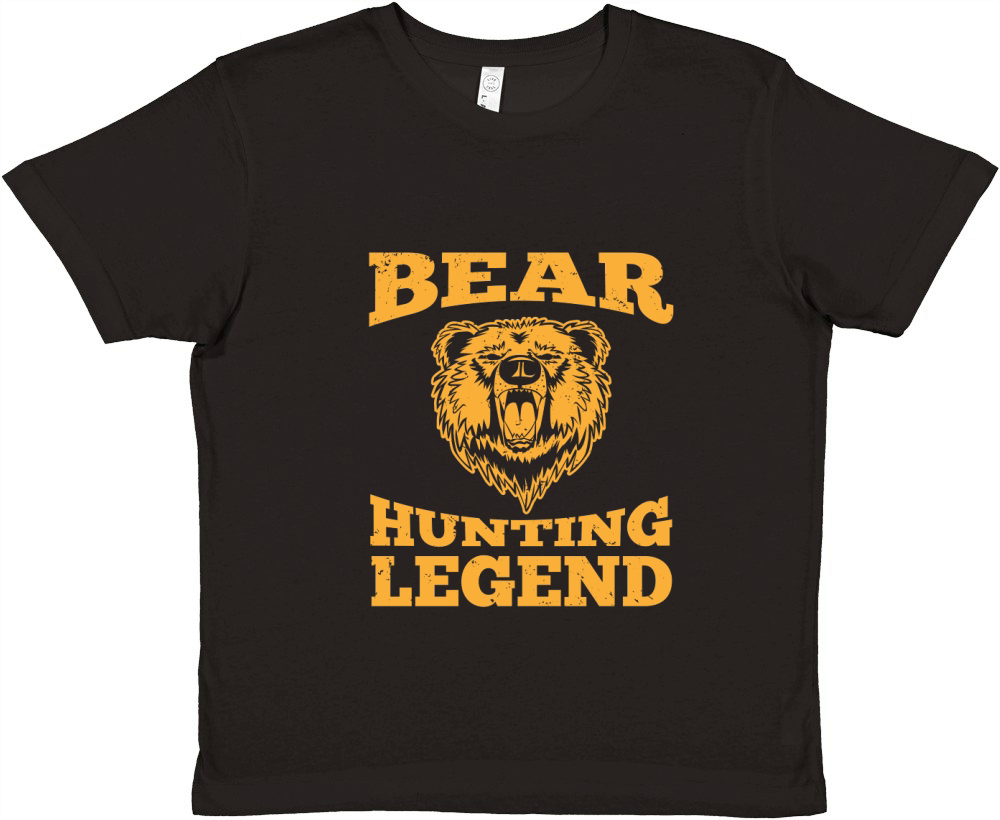 Bear Hunting Legend Premium Kids Crewneck T-shirt