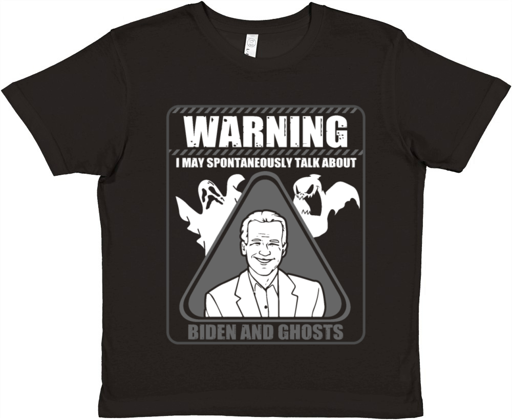 Halloween Joe Biden horror ghost scary Premium Kids Crewneck T-shirt