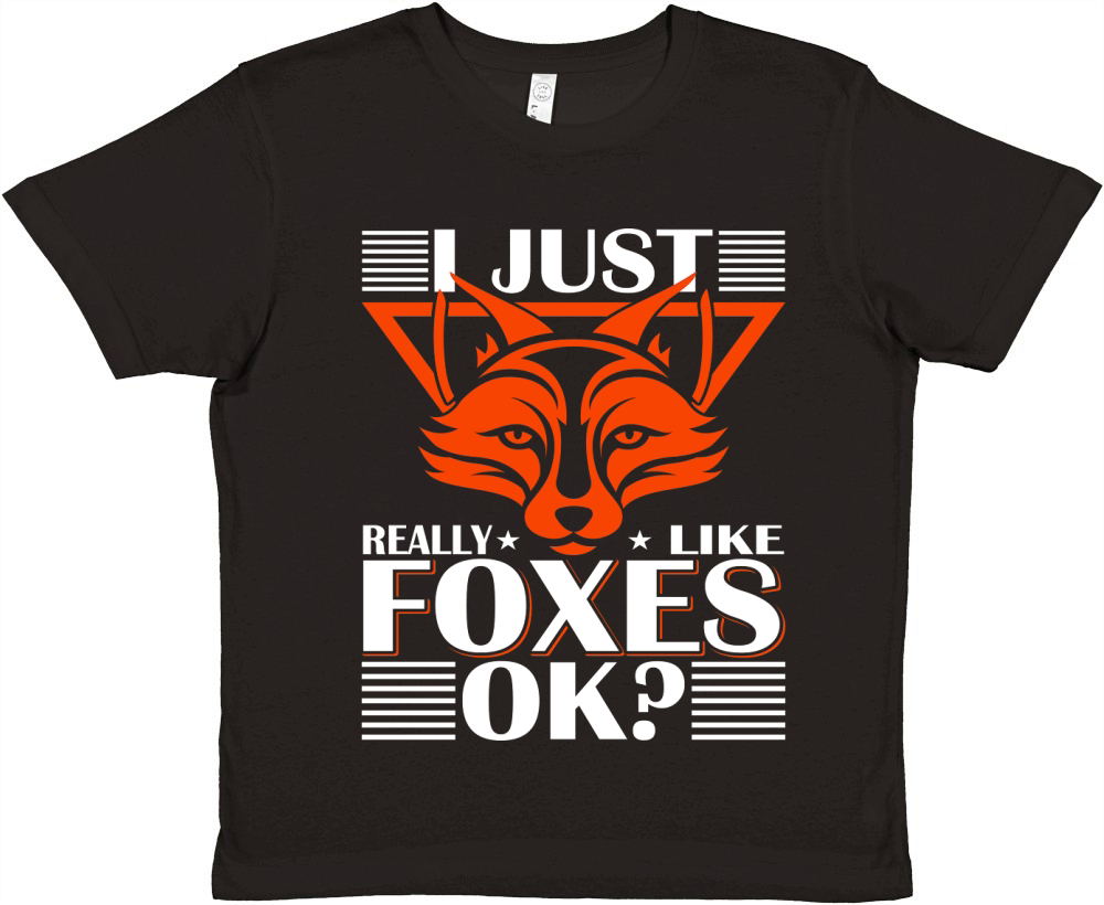 I Just Really Like Foxes OK Premium Kids Crewneck T-shirt