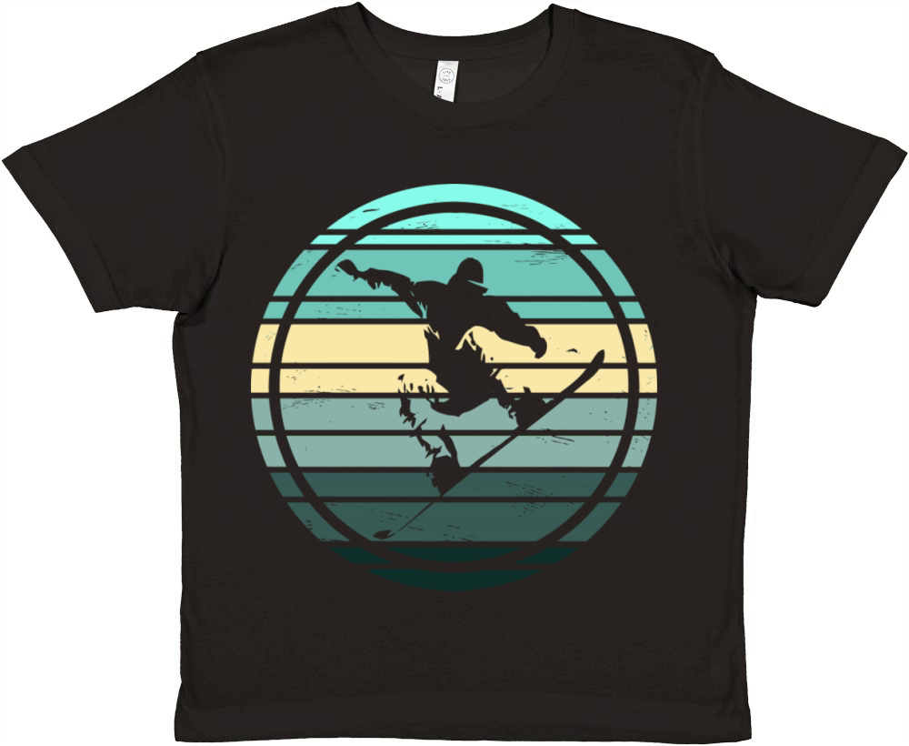 Snowboarding Snowboard Snowboarder Skiing Ski Wint Premium Kids Crewneck T-shirt