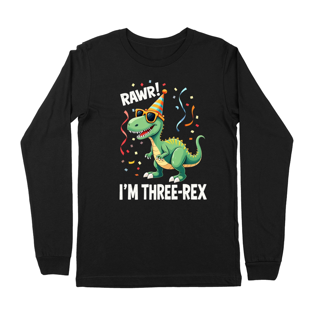 Im three rex rawr! Premium Long Sleeve