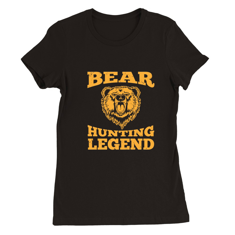 Bear Hunting Legend Premium Womens Crewneck T-shirt
