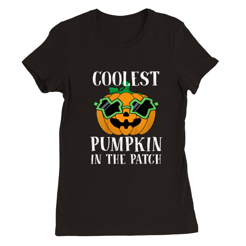 Kids Coolest Pumpkin In The Patch Halloween Costum Premium Womens Crewneck T-shirt