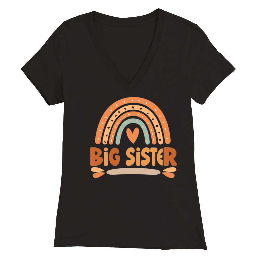 Big Sister 02 Premium Womens V-Neck T-shirt