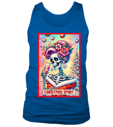 7.Christmas Skeleton Taro Cards Bundle Tank Top Unisex