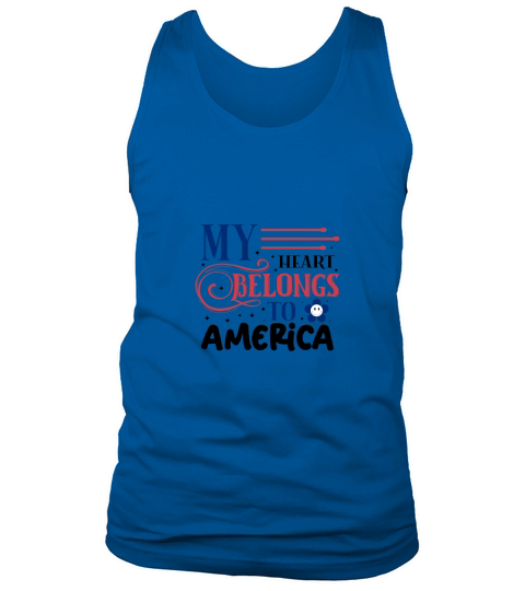 My Heart Belongs To America 03 Tank Top Unisex