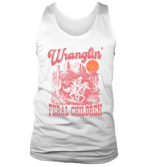Raccoon Cowboy L Red Tank Top Unisex