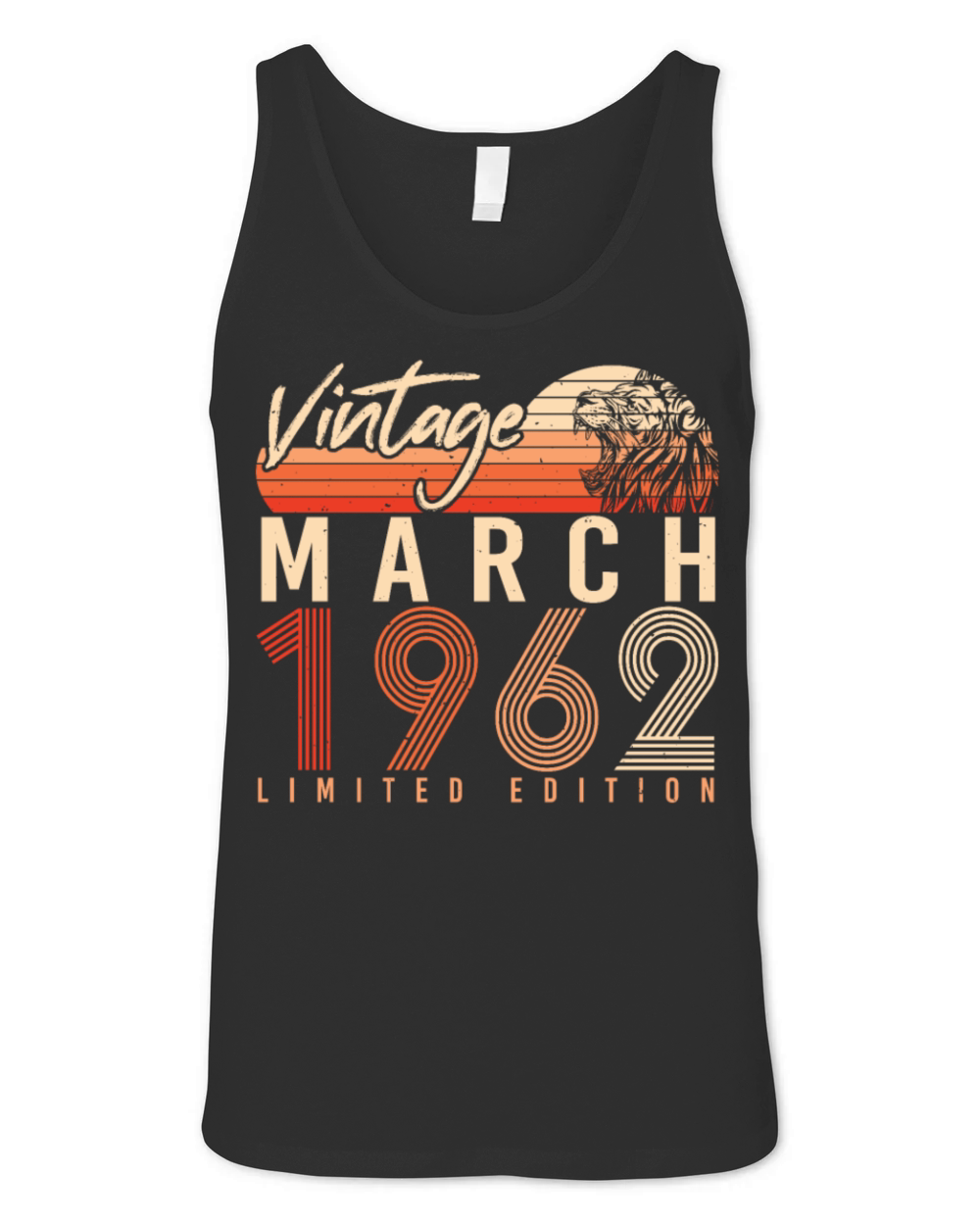 1962 March Vintage Limited Unisex Jersey Tank