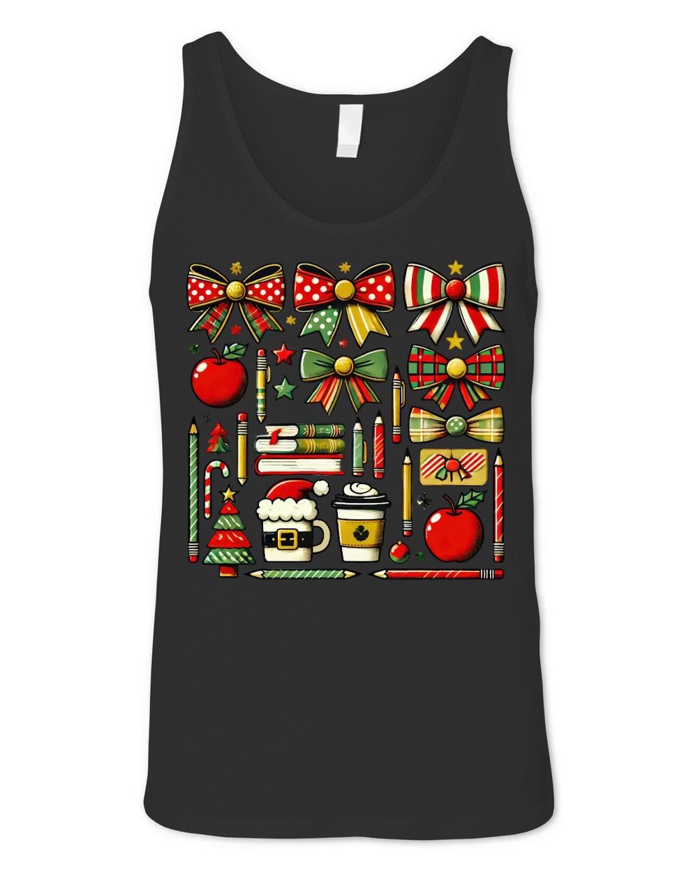Cute Teacher Christmas 9 Unisex Jersey Tank