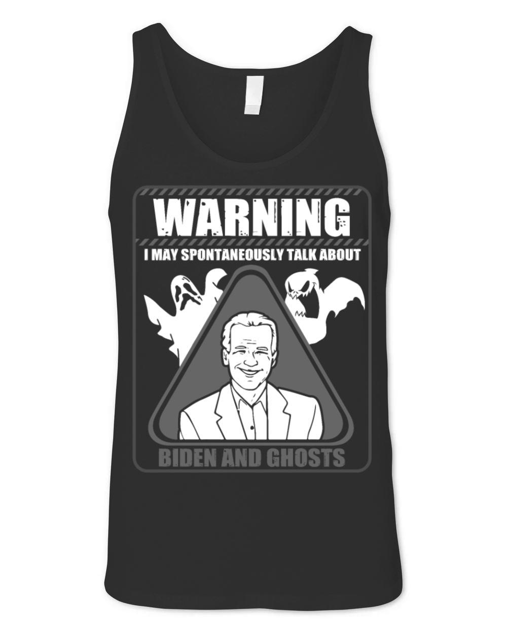 Halloween Joe Biden horror ghost scary Unisex Jersey Tank