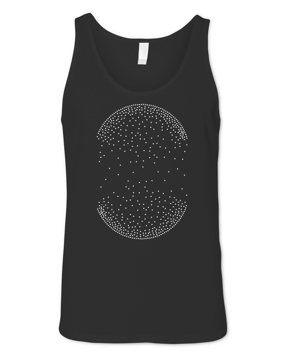 Scattered Pattern Rhinestone 02 Unisex Jersey Tank