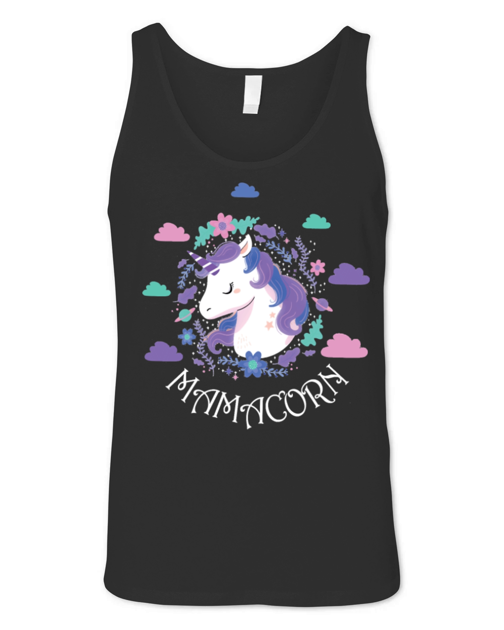 Unicorn Womens Funny Mamacorn Unicorn Costume Mom Unisex Jersey Tank