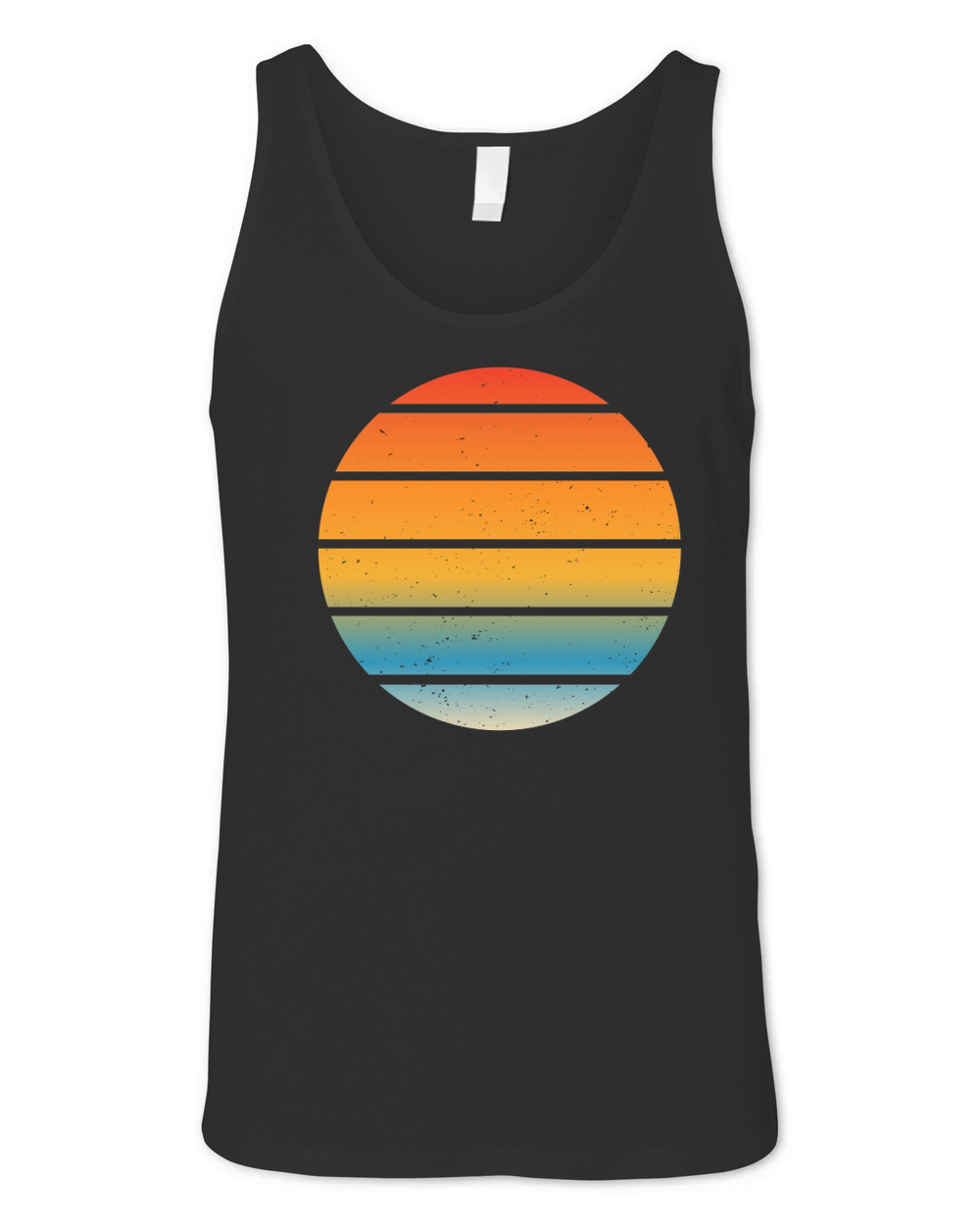 Vintage Retro Sunset (2) Unisex Jersey Tank