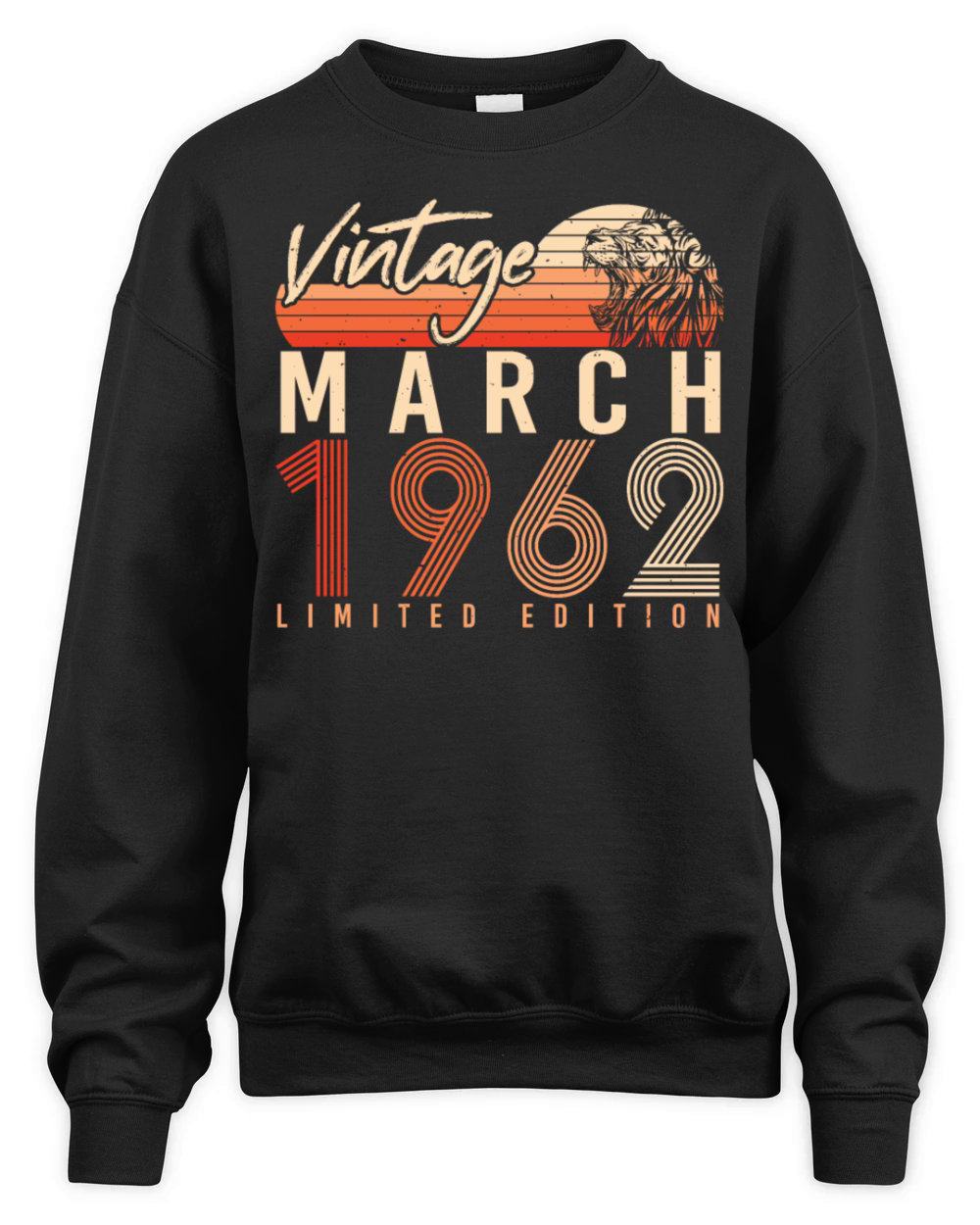 1962 March Vintage Limited Unisex Premium Crewneck Sweatshirt