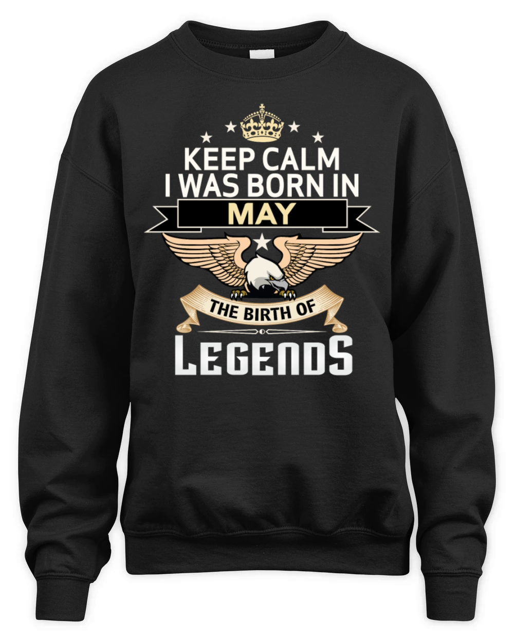 BORN IN MAY Unisex Premium Crewneck Sweatshirt