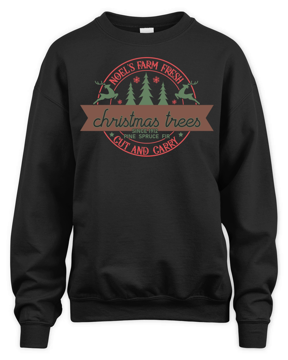 Noels farm fresh Christmas Trees cut and carry Unisex Premium Crewneck Sweatshirt