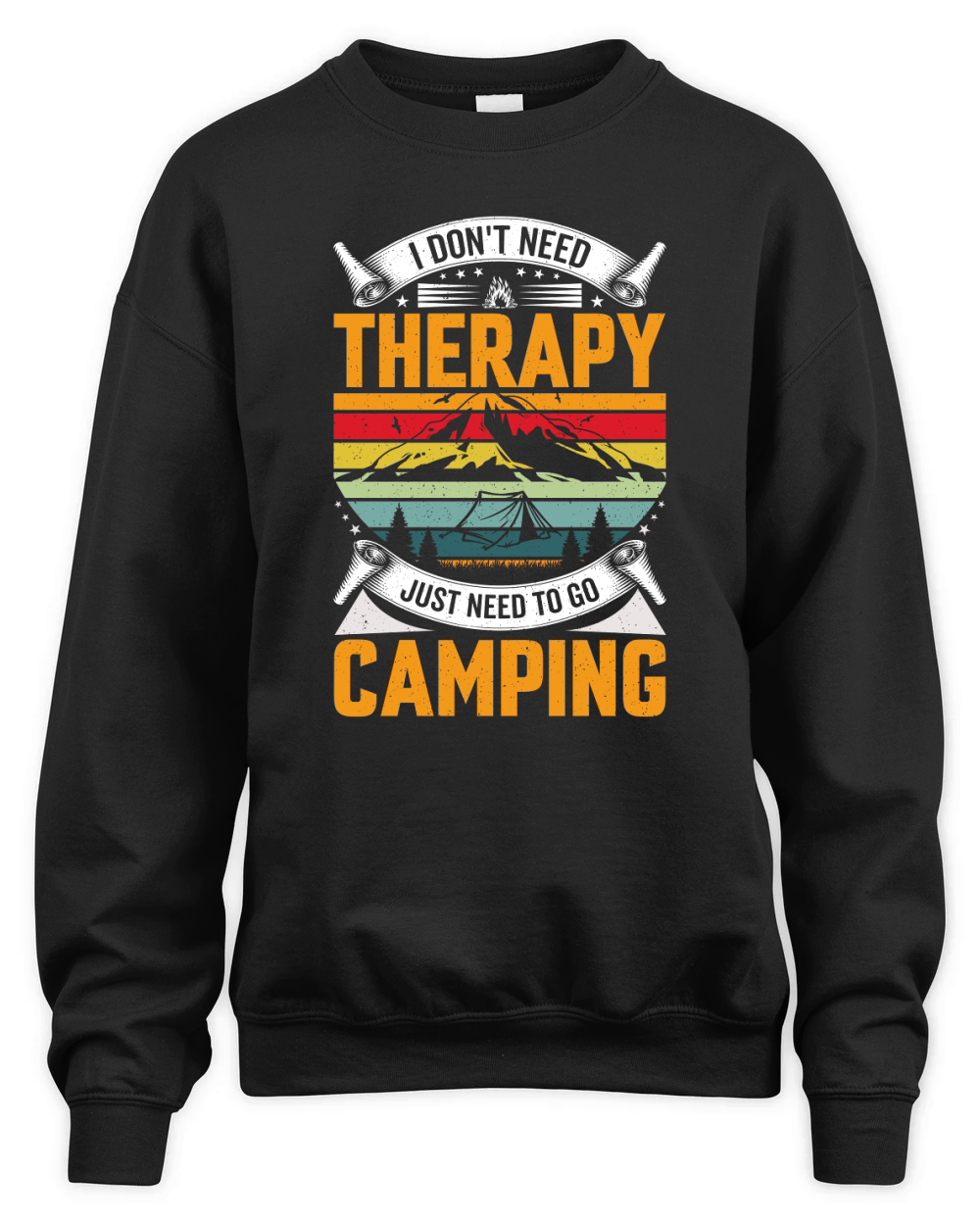 Therapy camping Unisex Premium Crewneck Sweatshirt