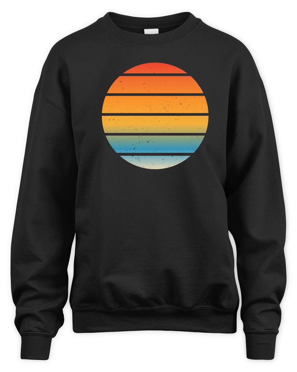 Vintage Retro Sunset (2) Unisex Premium Crewneck Sweatshirt