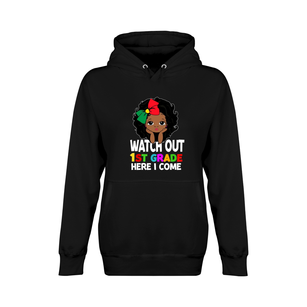 1st Grade Here I Come First Day of School Unisex Premium Pullover Hoodie