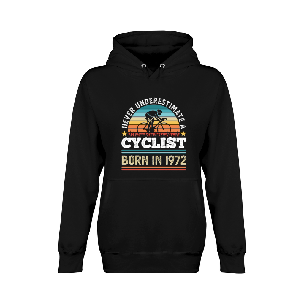 Cyclist born in 1972 50th Birthday Gift Cycling Unisex Premium Pullover Hoodie