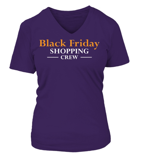 Black friday shopping crew V-neck T-Shirt Woman
