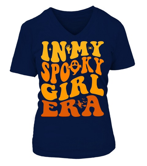 In My Spooky Girl Era V-neck T-Shirt Woman