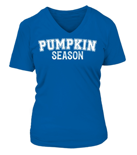pumpkin season white V-neck T-Shirt Woman