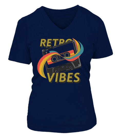 Retro vibes 4 V-neck T-Shirt Woman