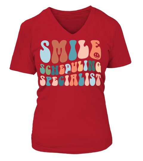 Smile Scheduling Specialist V-neck T-Shirt Woman