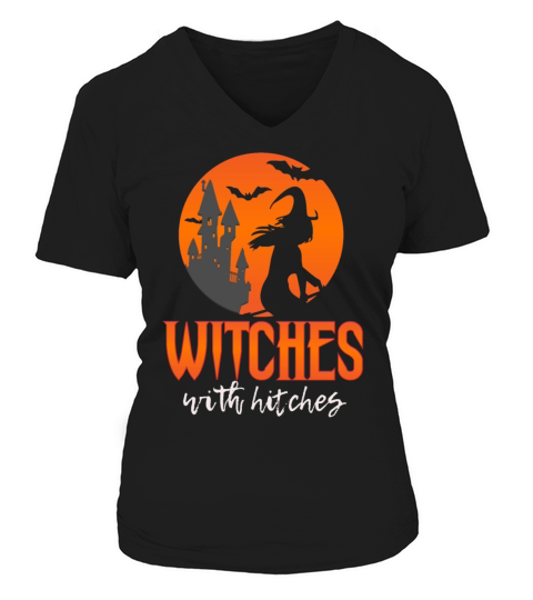 WITCHES WITH HITCHES V-neck T-Shirt Woman