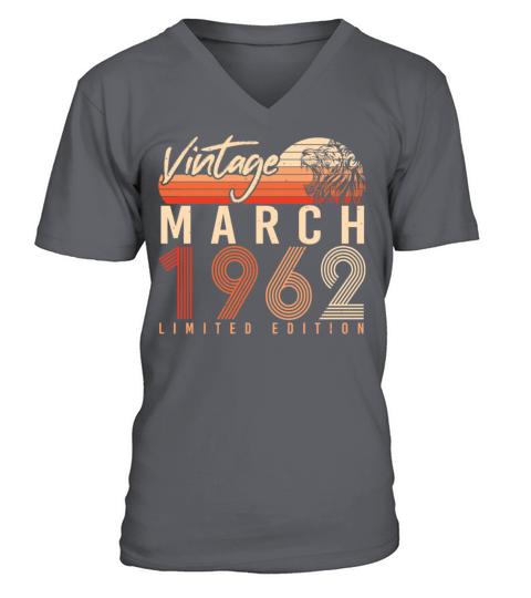 1962 March Vintage Limited V-Neck T-shirt