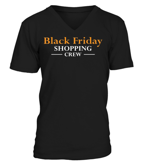 Black friday shopping crew V-Neck T-shirt