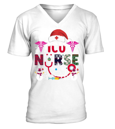 icu nurse 02 V-Neck T-shirt