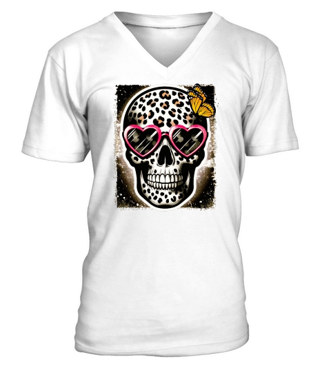 Mothers Day Women Novelty Funny Horror V-Neck T-shirt