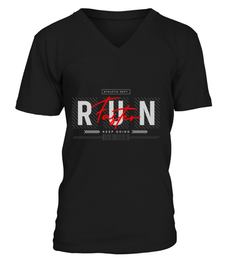 run 08 V-Neck T-shirt
