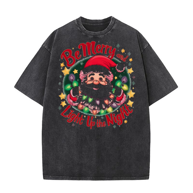 Be merry and light up the night 02 Washed T-Shirt