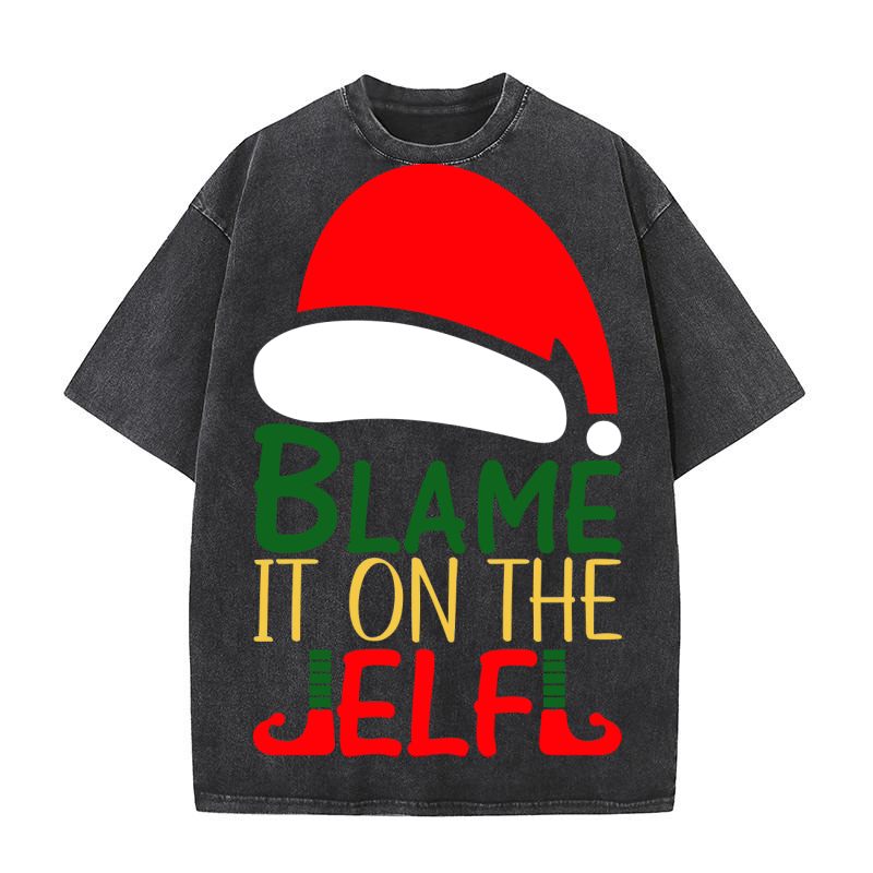 Blame It On The Elf Washed T-Shirt