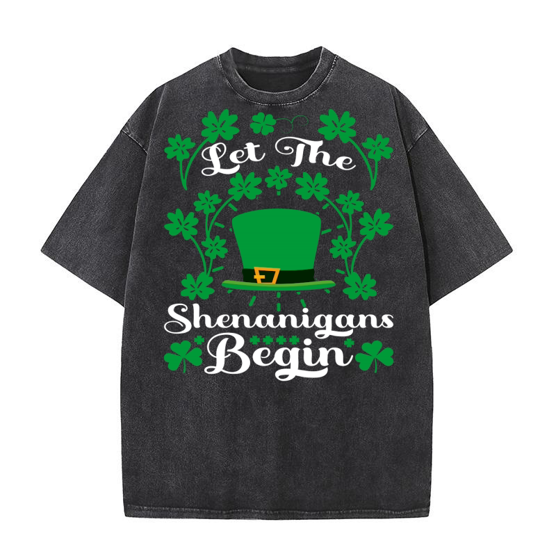 Let The Shenanigans Begin Washed T-Shirt