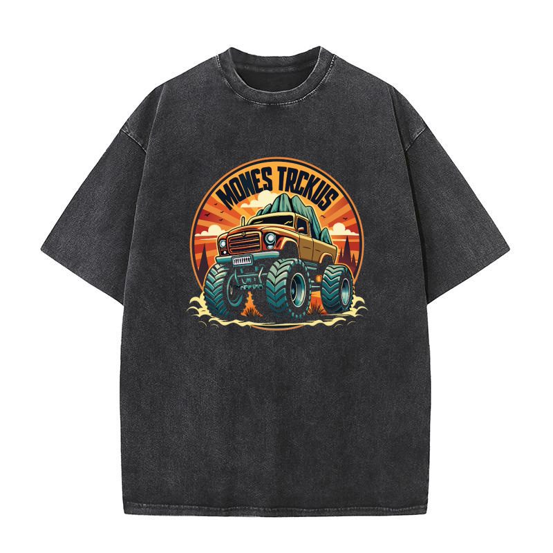 Monster Truck 03 Washed T-Shirt