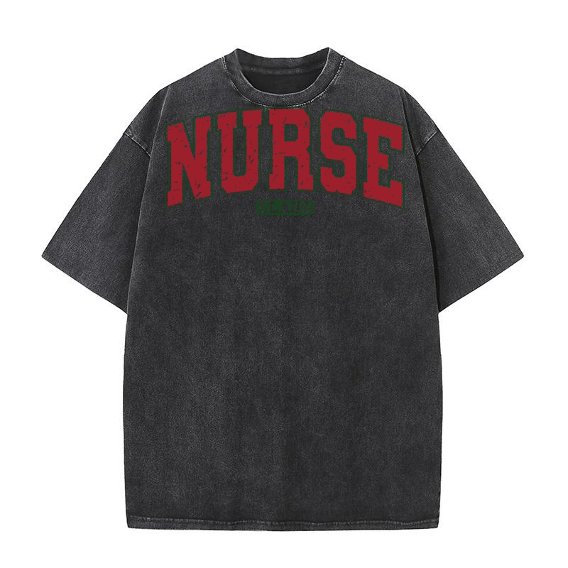 NurseClausVarsity Retro Washed T-Shirt