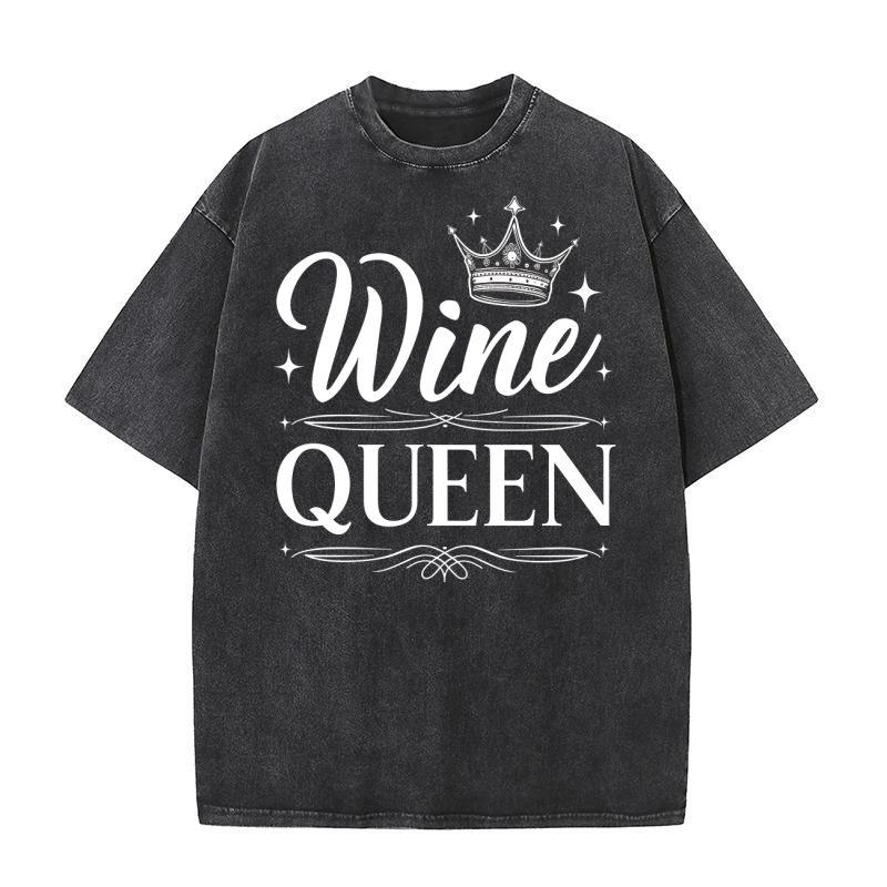 Wine queen Washed T-Shirt