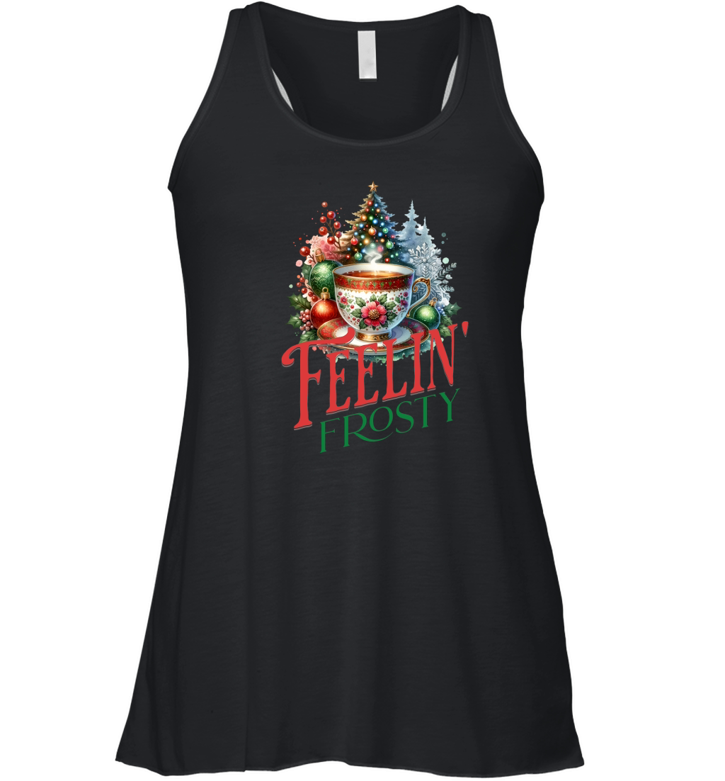 Feelin Frosty Christmas 4 Women's Flowy Tank Top
