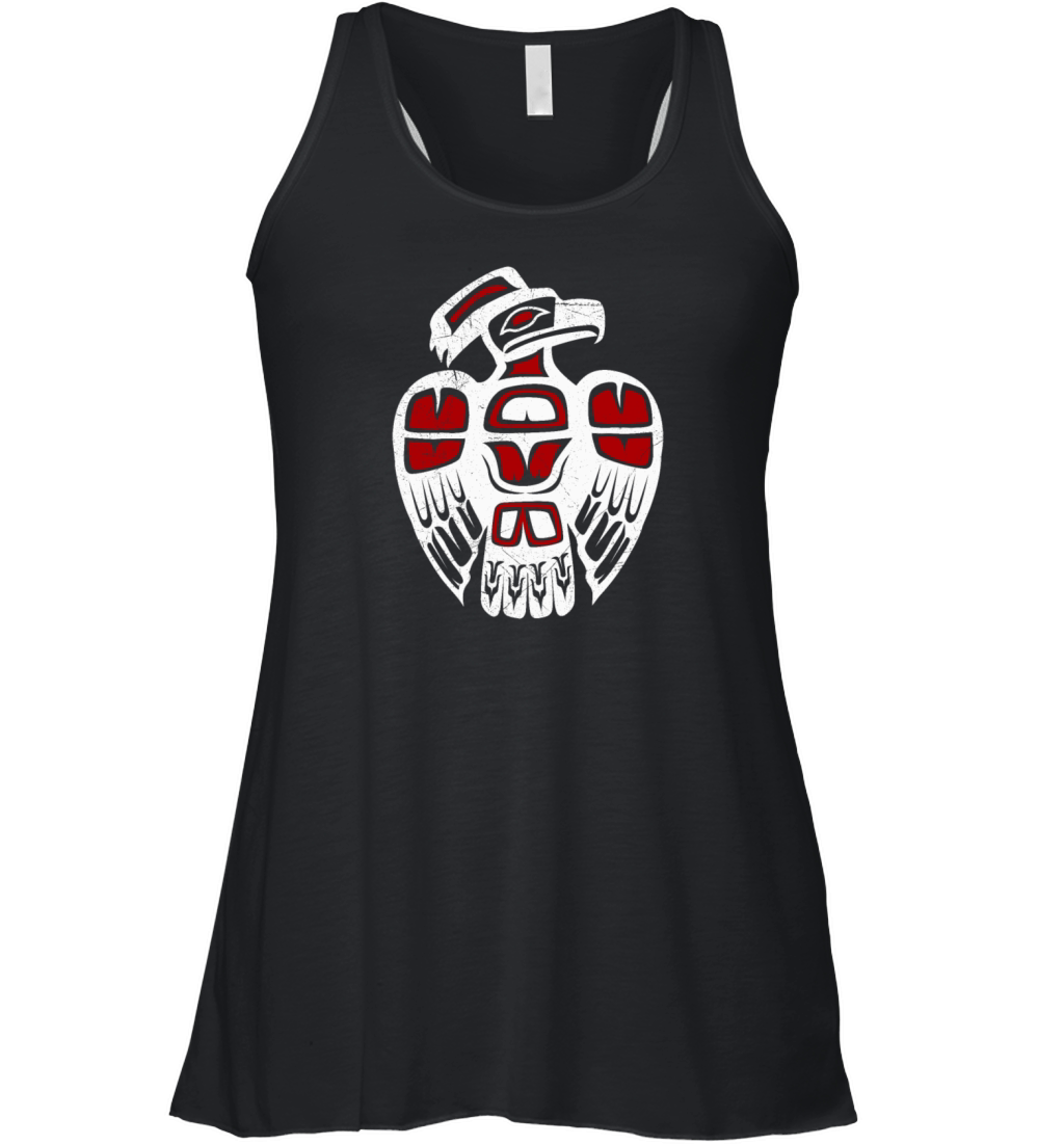 Haida Thunder Bird Tribal Tattoo Gift Idea Women's Flowy Tank Top